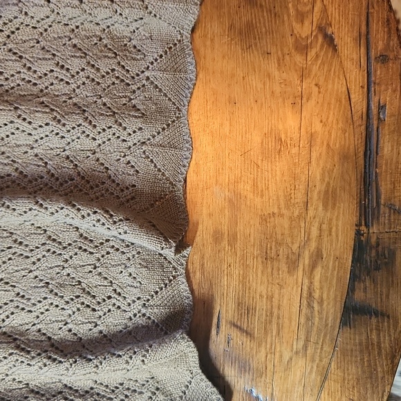 🎁Debbie Morgan - Rounded Collar Knit Sweater- Brown - sz L - Picture 4 of 10